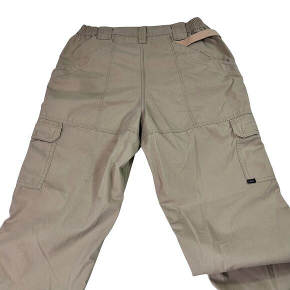 511 Tactical Pants Mens 36 Beige Cargo Paratrooper Gorpcore Straight Leg Ripstop - Picture 3 of 14